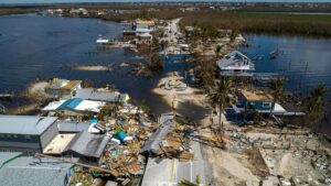 Hurricane Ian damage to a Florida home representing an unresolved or underpaid insurance claim